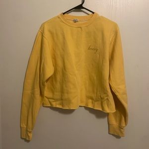Brandy Melville Honey Cropped Sweater